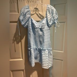 Amanda Uprichard Bryla dress in powder blue size medium